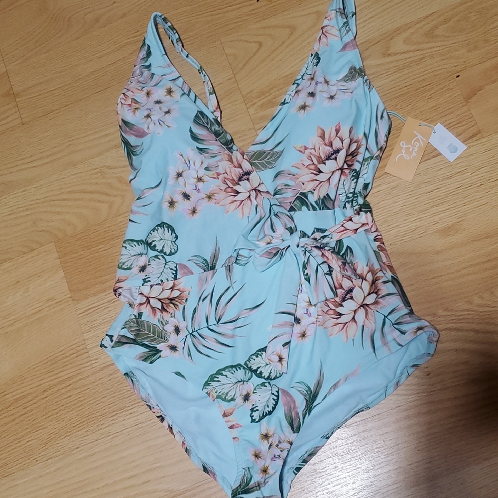 Floral One-Piece Swimsuit New